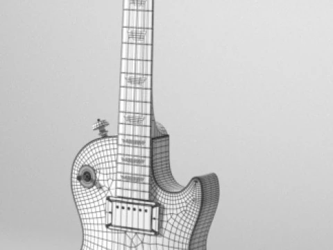 Guitar Gybson Les Paul 3D Model