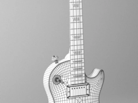 Guitar Gybson Les Paul 3D Model