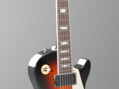 Guitarra Gibson Les Paul 01 Modelo 3D