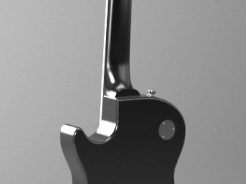 Guitar Gybson Les Paul 01 3D Model