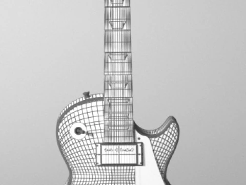 Guitar Gybson Les Paul 01 3D Model