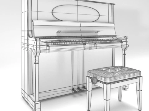 Piano Modèle 3D