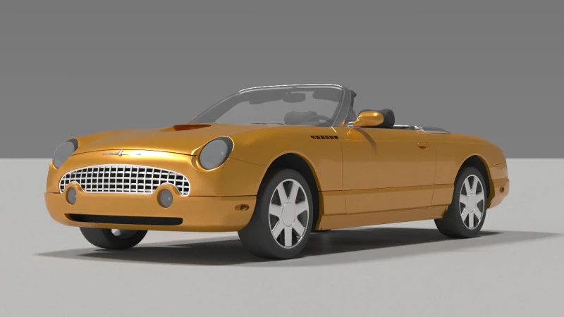 Тандерберд 3D Модель .c4d .max .obj .3ds .fbx .stl .blend 