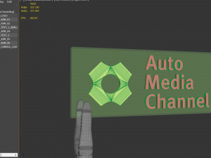 generic logo position animation Model 3D