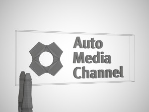 generic logo position animation Model 3D