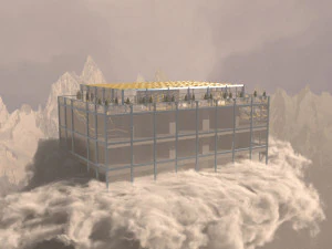 au bord du monde Modèle 3D