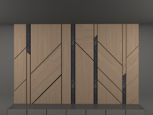 tv wall Modello 3D