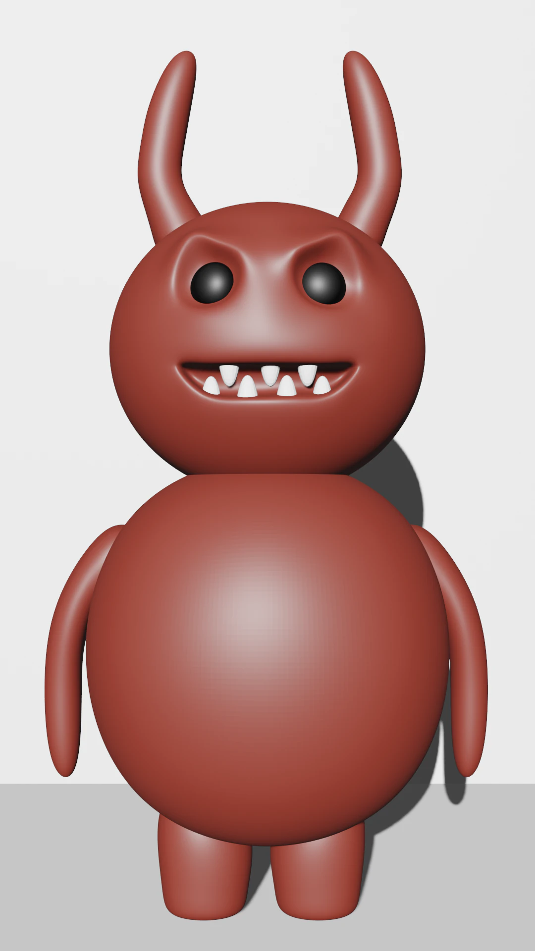 cartoon devil 3D Model .c4d .max .obj .3ds .fbx .stl .blend 