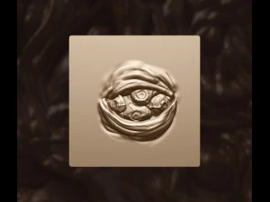 Conjunto de pinc&eacute;is VDM para escultura org&acirc;nica de olhos e tumores de monstros ou mutantes para Zbrush Modelo 3D