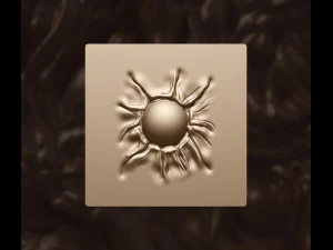 Conjunto de pinc&eacute;is VDM para escultura org&acirc;nica de olhos e tumores de monstros ou mutantes para Zbrush Modelo 3D