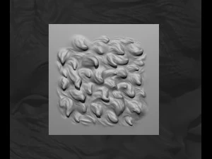 8 个适用于 Zbrush 的动物或生物毛发和毛皮 VDM 笔刷套装 3D 模型