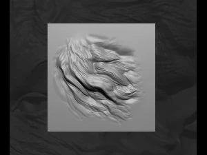 8 个适用于 Zbrush 的动物或生物毛发和毛皮 VDM 笔刷套装 3D 模型