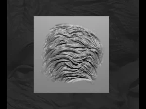 8 个适用于 Zbrush 的动物或生物毛发和毛皮 VDM 笔刷套装 3D 模型