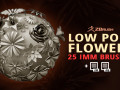 25 Decorative and heraldic flower heads Insert Multi Mesh brush set IMM for Zbrush 3D-Modell