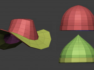 30 Low-poly medieval fantasy armor helmets base mesh shapes IMM zbrush set and fbx obj files 3D Model