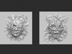 Free 10 roots texture or monster skin vdm brush set for Zbrush 3D 모델