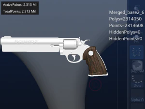 콜트 은뱀 3D 모델