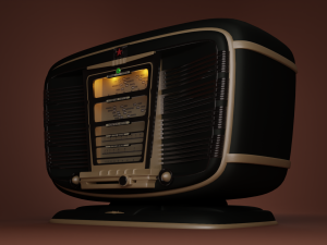 old soviet retro radiostation zvezda-54 3D Model