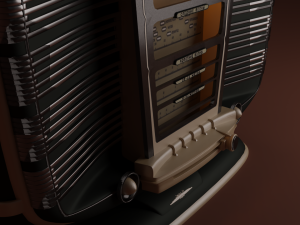 old soviet retro radiostation zvezda-54 3D Model