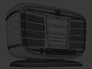 old soviet retro radiostation zvezda-54 3D Model