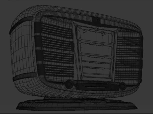 old soviet retro radiostation zvezda-54 3D Model