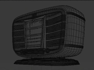 old soviet retro radiostation zvezda-54 3D Model