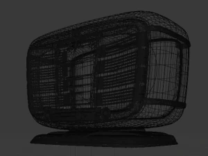 old soviet retro radiostation zvezda-54 3D Model