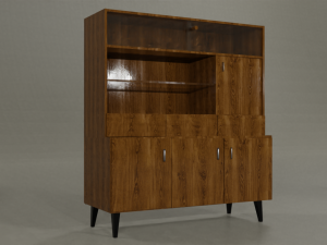 Ultimate old wood furniture set low-poly 3Dモデル