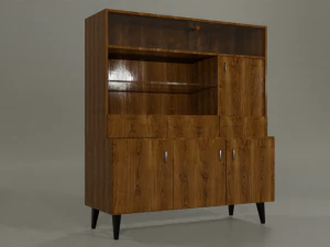 Ultimate old wood furniture set low-poly 3D Model