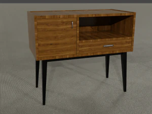 Ultimate old wood furniture set low-poly 3D Model