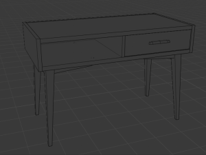 Ultimate old wood furniture set low-poly 3Dモデル