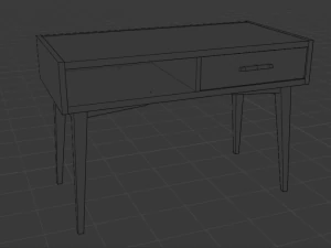 Ultimate old wood furniture set low-poly 3D Model