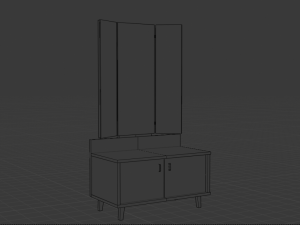 Ultimate old wood furniture set low-poly 3Dモデル