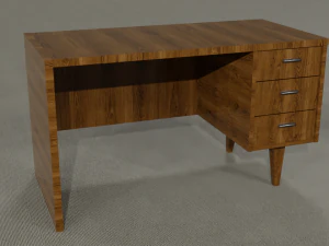 Ultimate old wood furniture set low-poly 3D Model