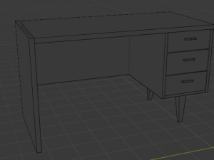 Ultimate old wood furniture set low-poly 3Dモデル