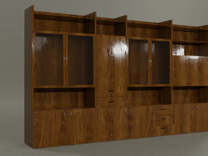 Ultimate old wood furniture set low-poly 3D Model