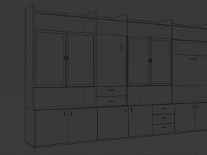 Ultimate old wood furniture set low-poly 3Dモデル