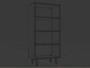 Ultimate old wood furniture set low-poly 3D Model