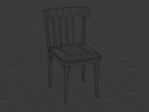 Ultimate old wood furniture set low-poly 3Dモデル