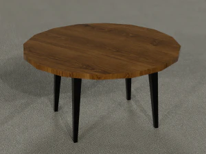 Ultimate old wood furniture set low-poly 3D Model