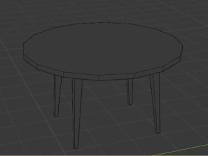 Ultimate old wood furniture set low-poly 3D Model