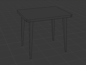 Ultimate old wood furniture set low-poly 3Dモデル