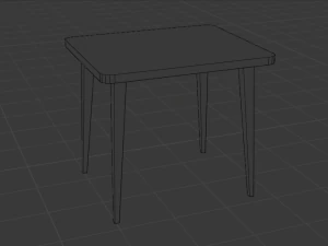 Ultimate old wood furniture set low-poly 3D Model