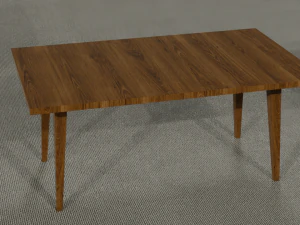 Ultimate old wood furniture set low-poly 3D Model
