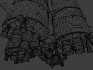 Soyz-2 rocket russian space rocket 3D Model