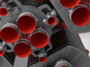 Soyz-2 rocket russian space rocket 3D Model
