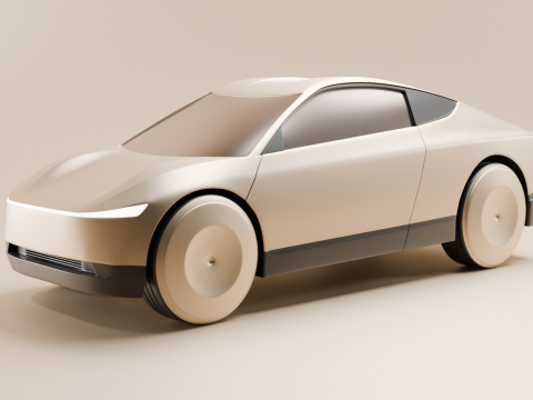 Tesla Cybercab Robotaxi Realistic Ready-for-Use High-Poly 3D Model