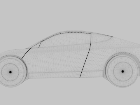 Tesla Cybercab Robotaxi Realistic Ready-for-Use High-Poly 3D Model