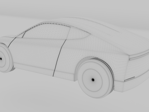 Tesla Cybercab Robotaxi Realistic Ready-for-Use High-Poly 3D Model