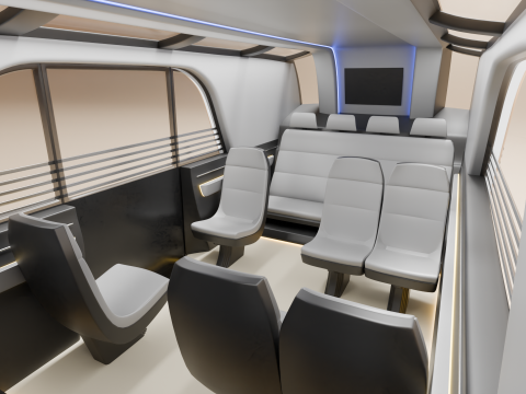 Tesla Robovan Robotaxi Realistic Ready-for-Use With Interior HP 3D Model